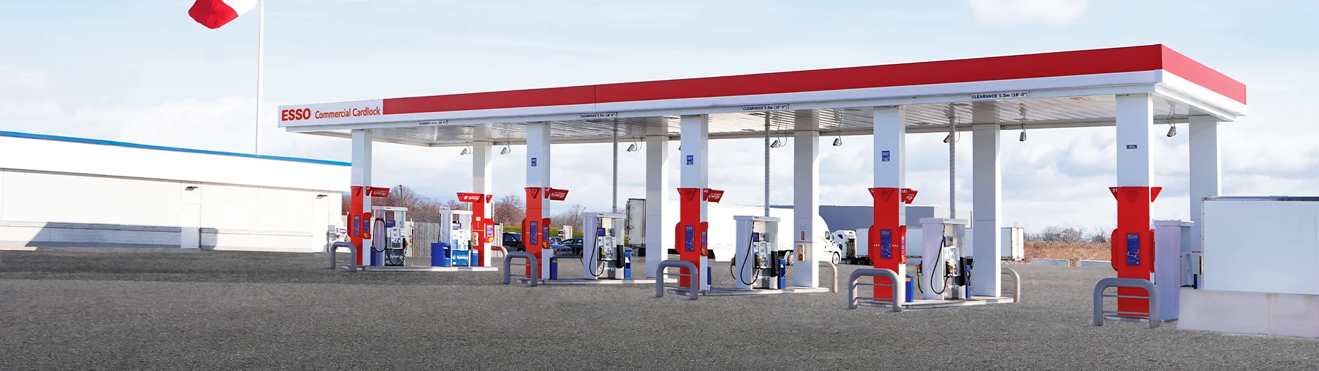 Esso Commercial Cardlock station pumps