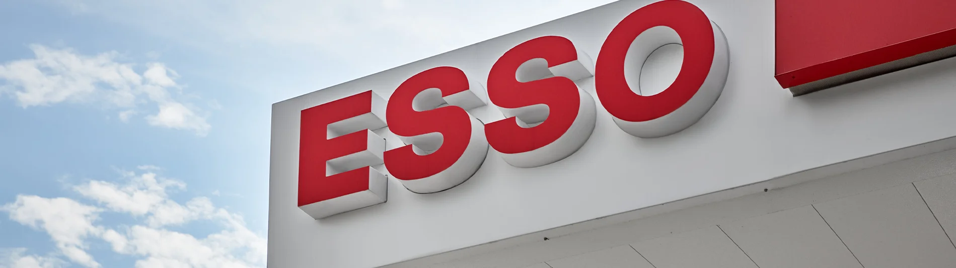 Esso brand gas station sign.