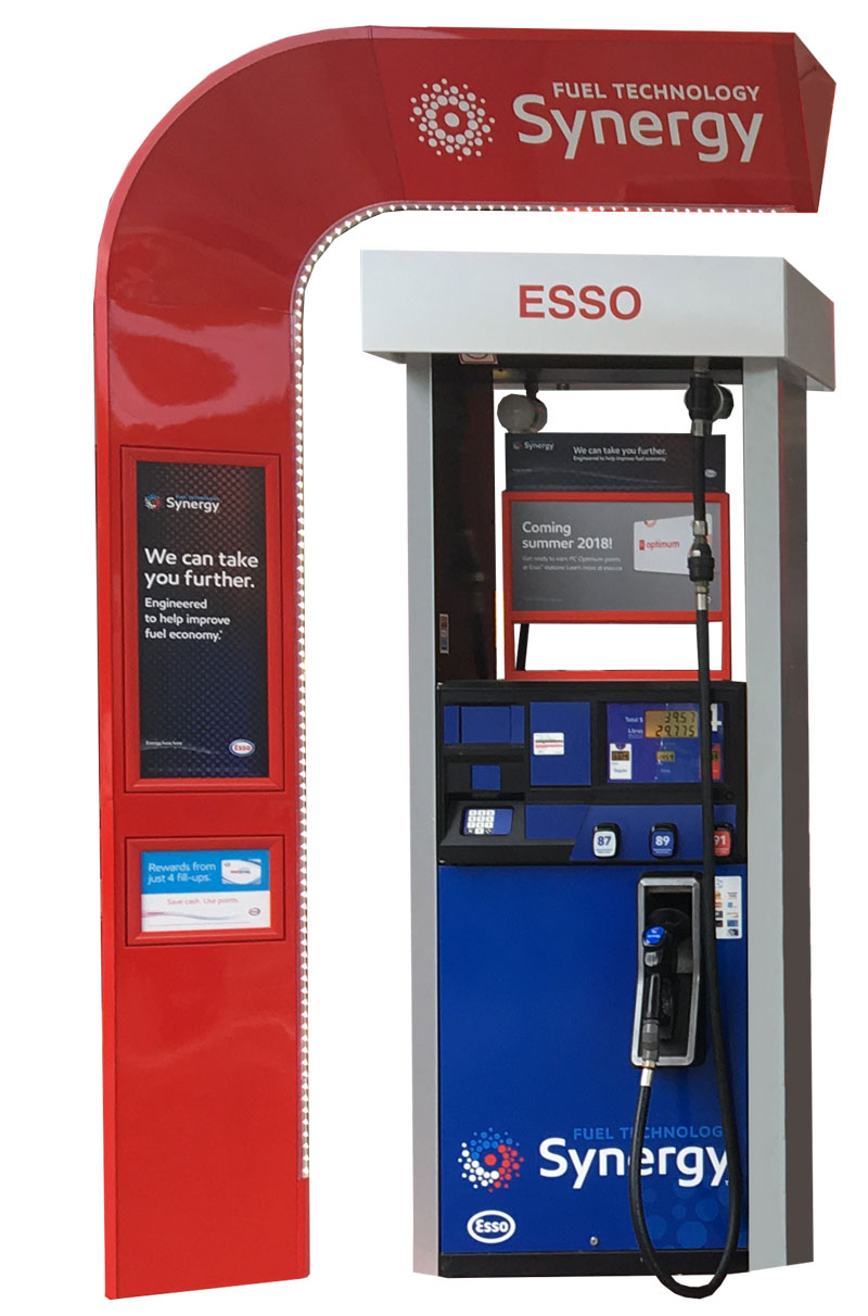 Esso Gas Pump with Synergy Branded Arm