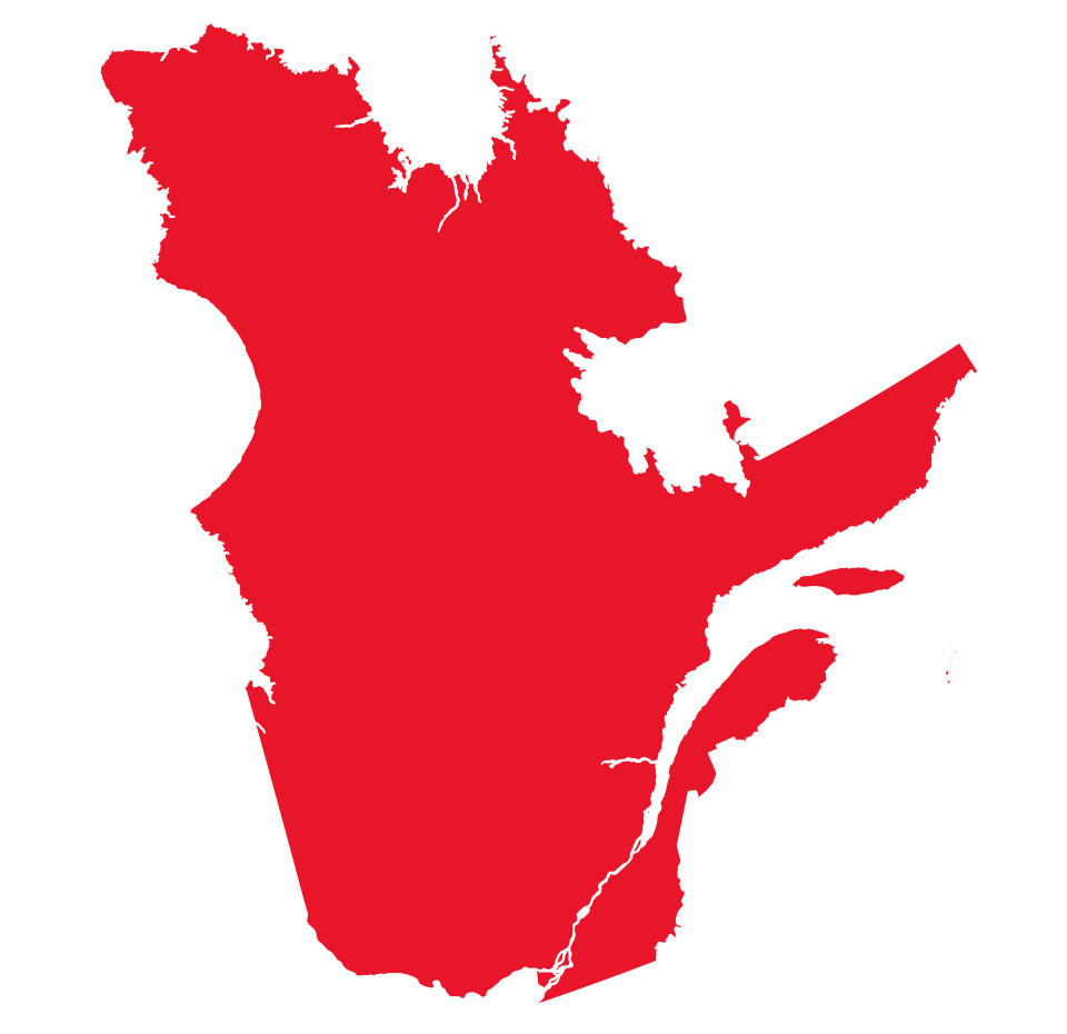 Map: Quebec